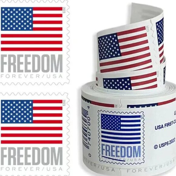 Forever Stamps Toll 100 Stamps Forever U.S Flag Postage 2022 - Picture 3 of 3